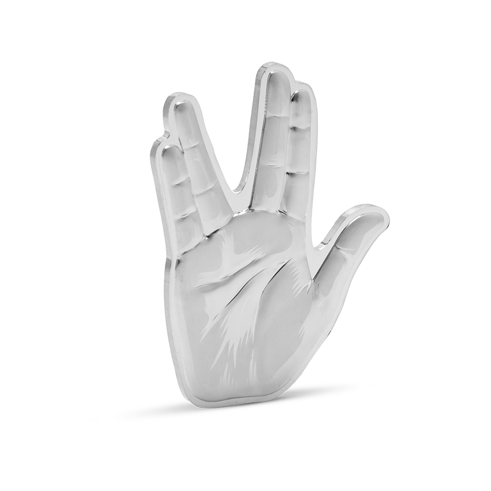 Star Trek The Vulcan Salute coin left view
