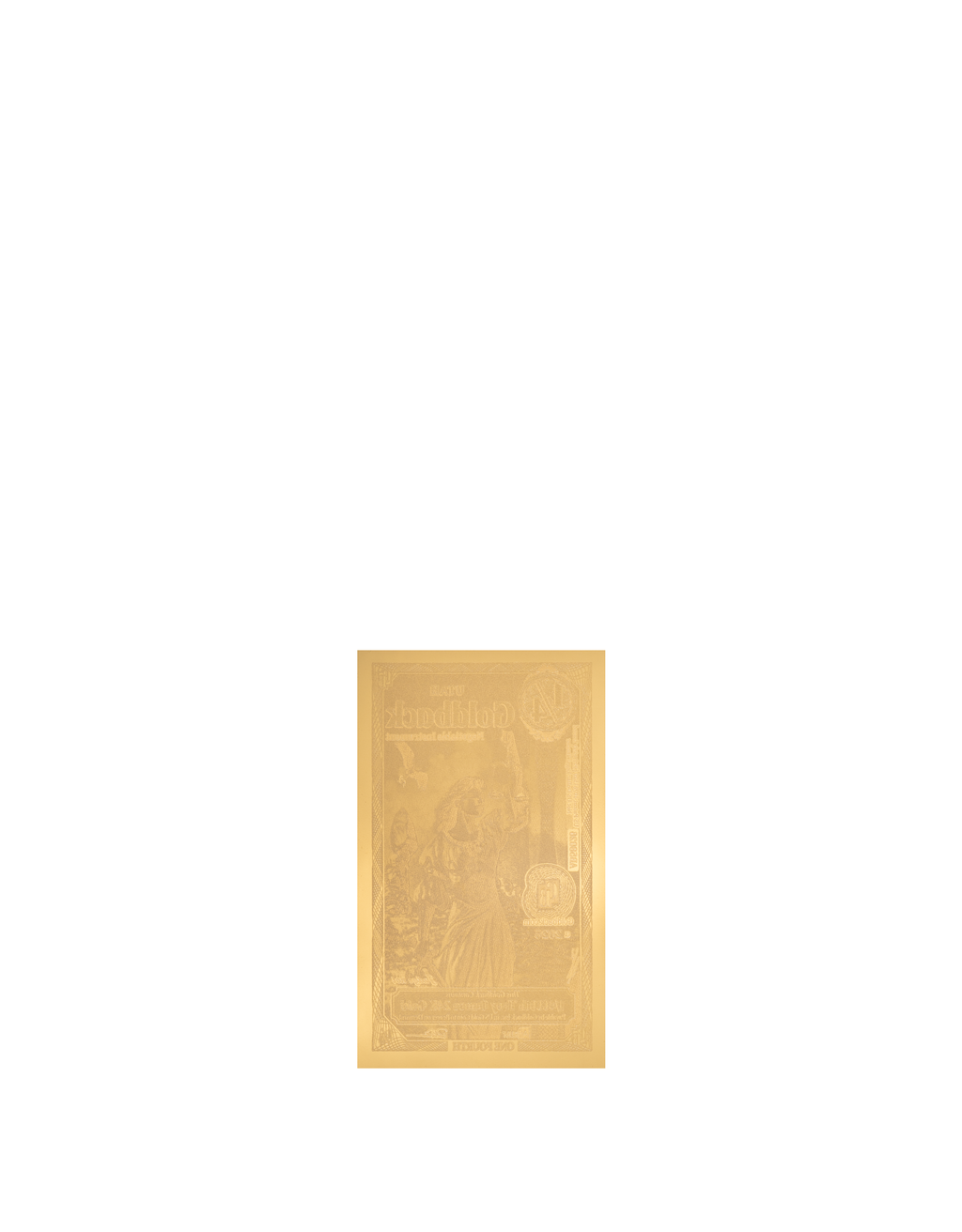 Utah 1/4 Goldback (Modern Artwork) — back