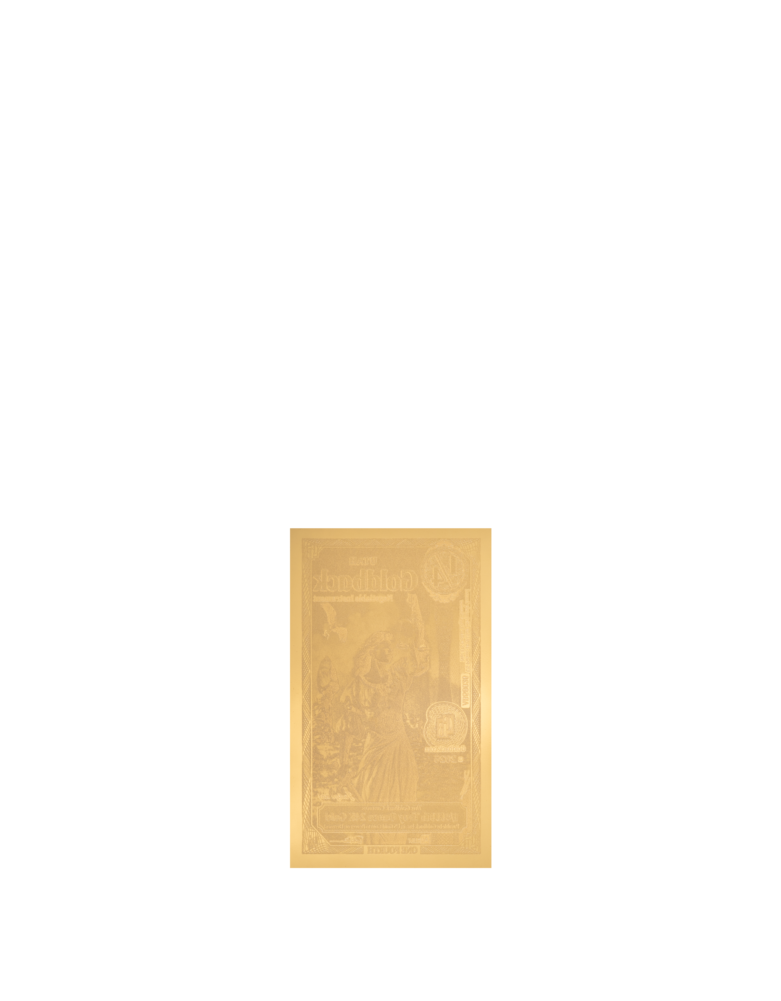 Utah 1/4 Goldback (Modern Artwork) — back