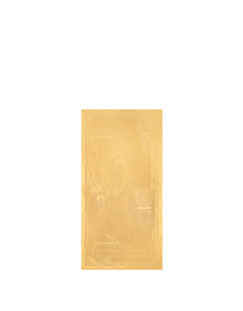 Utah 2 Goldback (Modern Artwork) — back