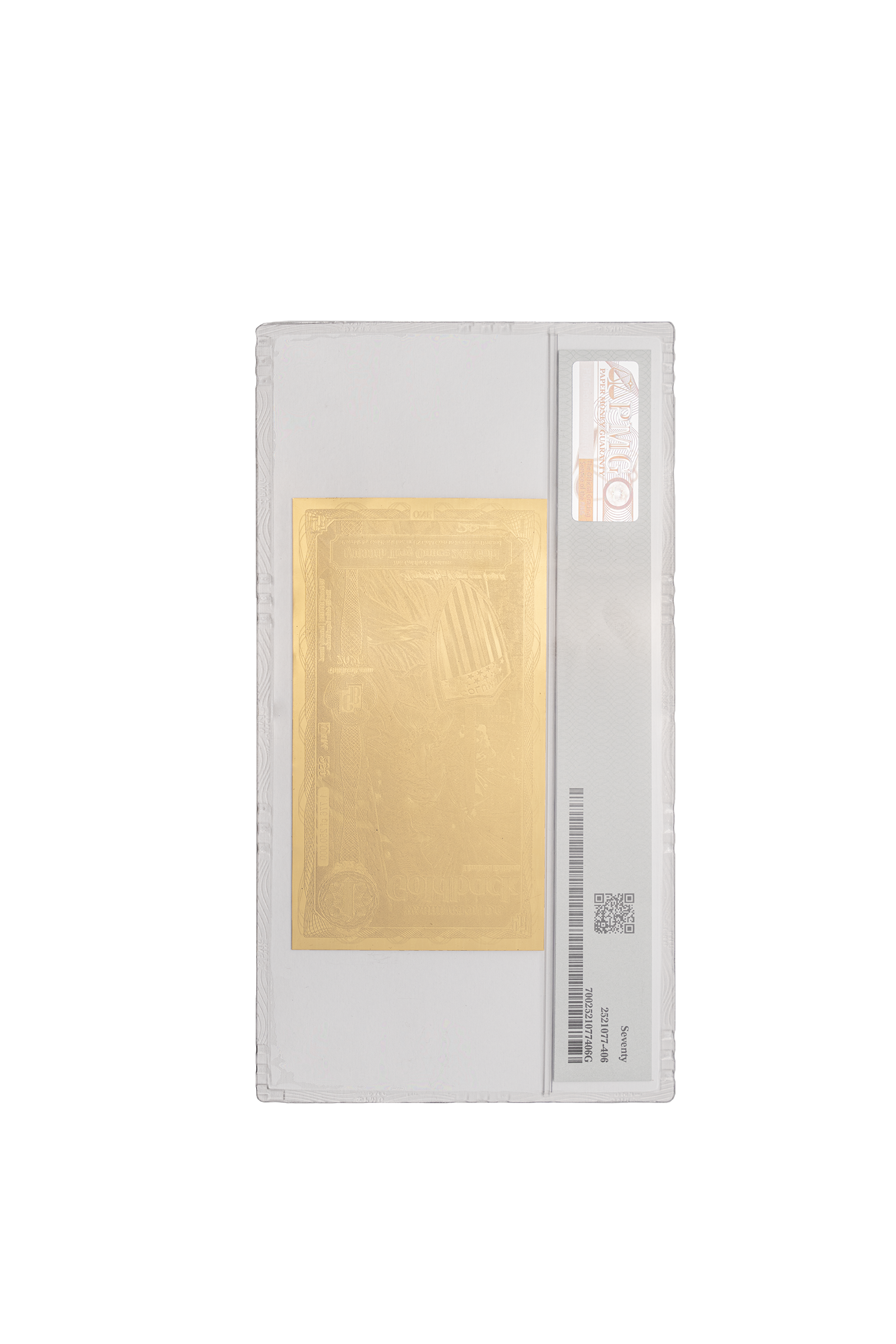 Washington, D.C. 1 Goldback Graded Colorized Edition PMG 70