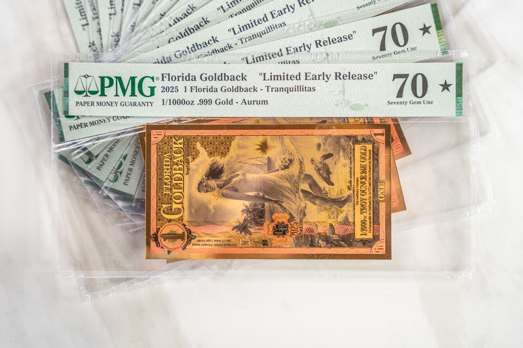 Florida 1 Goldback LER graded studio