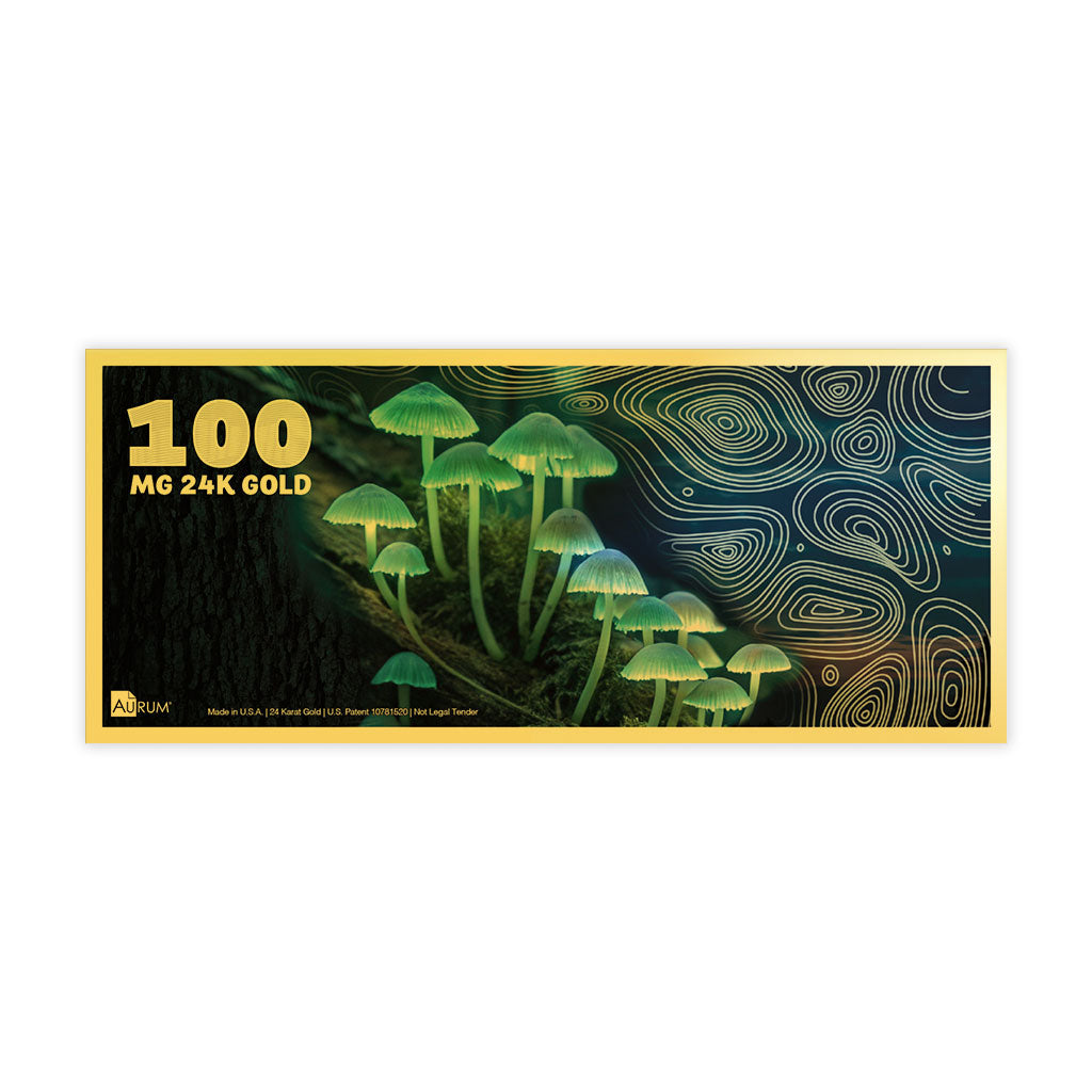 Bioluminescence Series Fungi Aurum 100mg 24k gold note