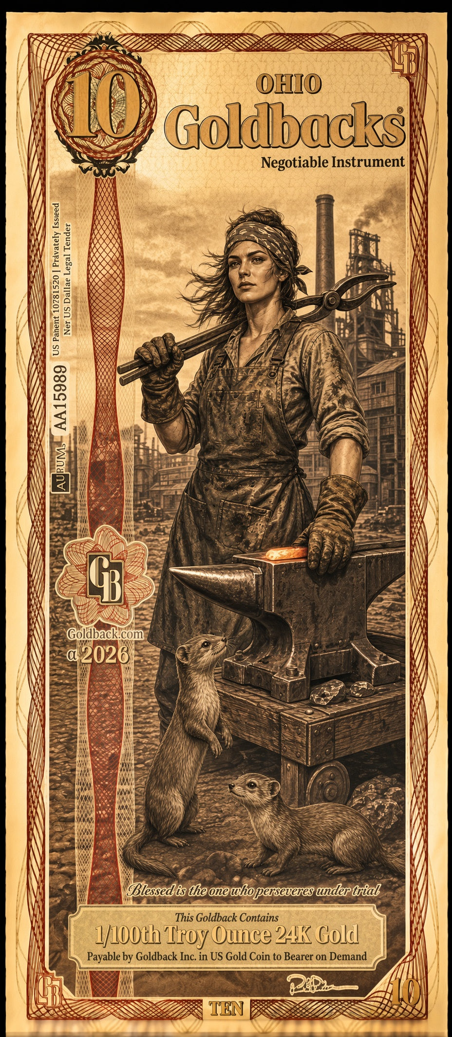 Ohio 10 Goldback
