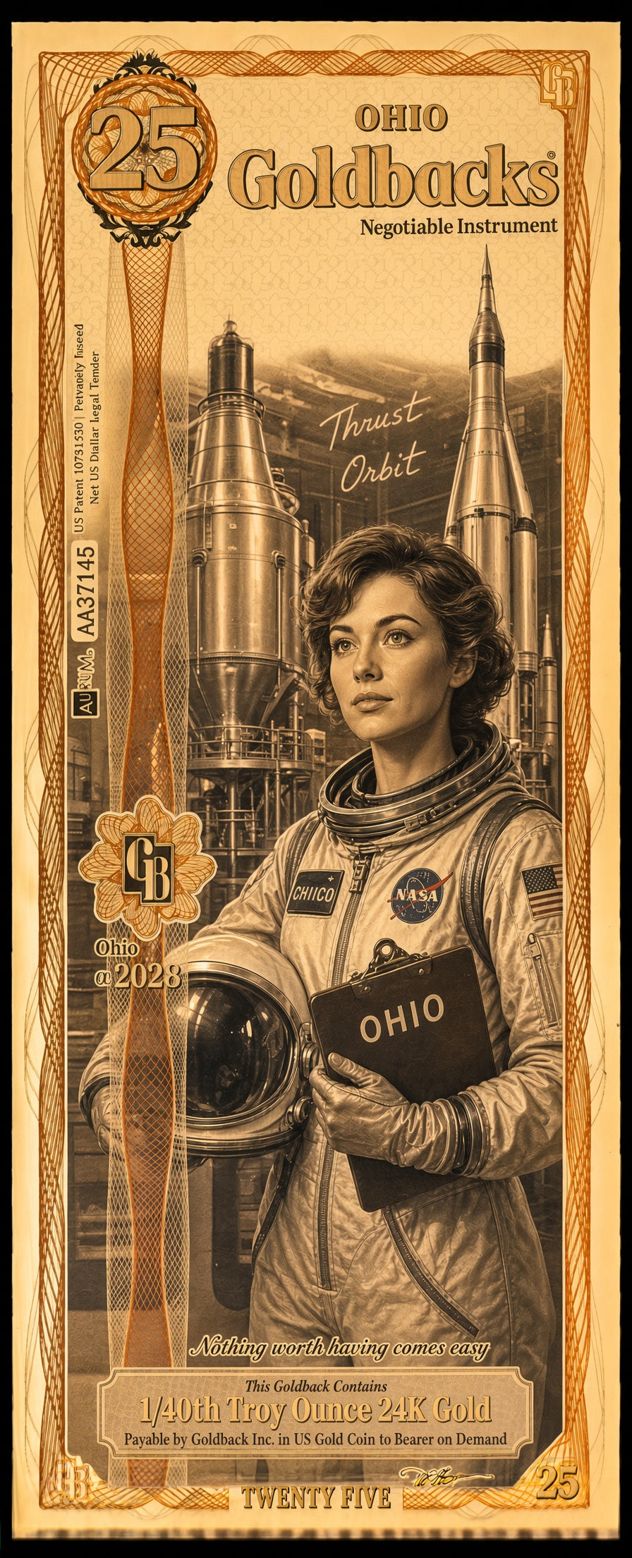 Ohio 25 Goldback