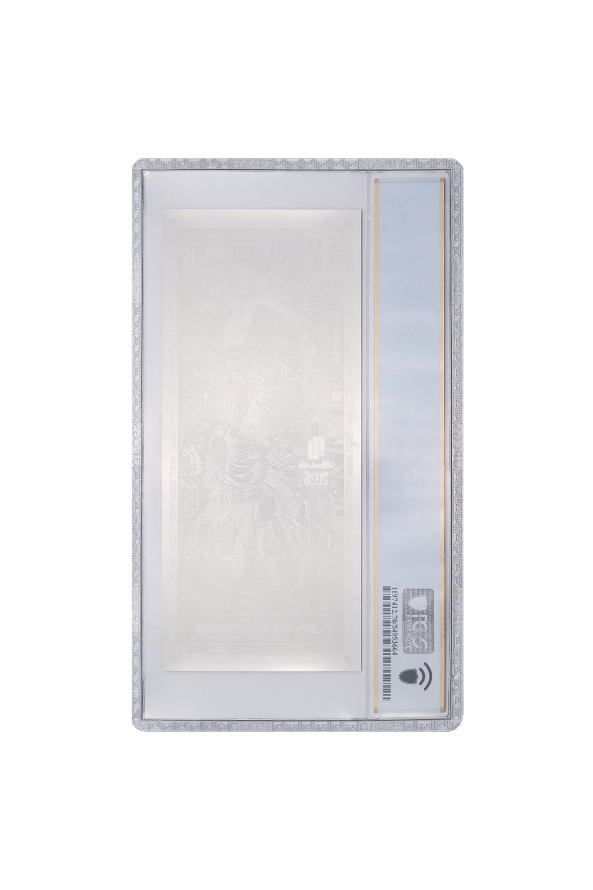 Back of the 2026 Hera Silverback Elite in a PCGS holder