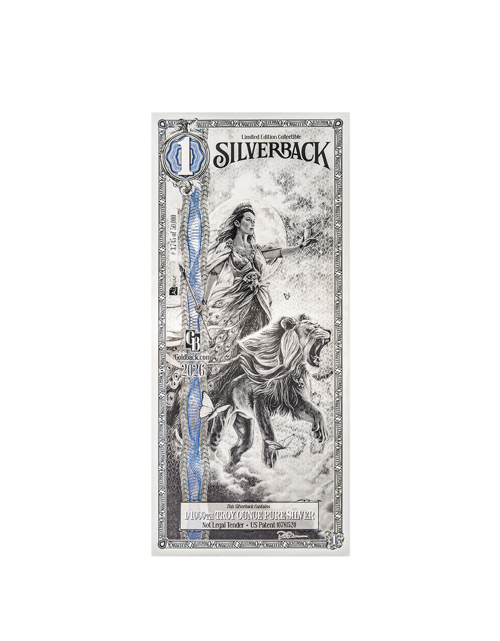2026 Hera Silverback Standard, ungraded, blue border