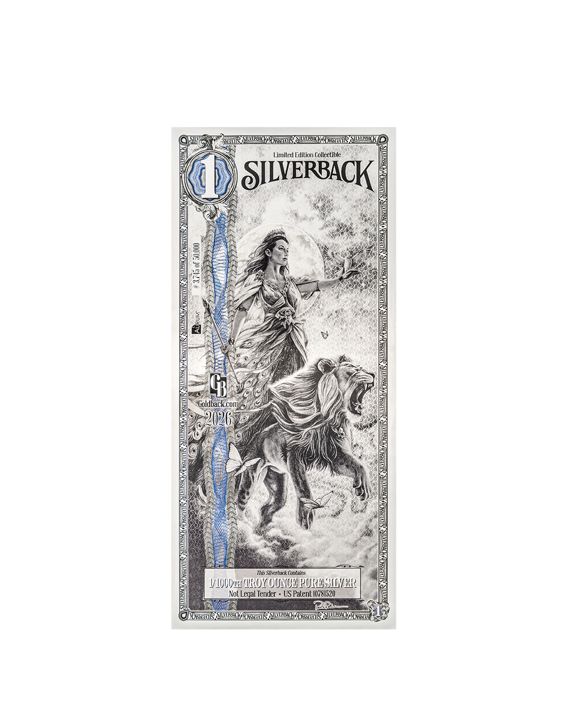 2026 Hera Silverback Standard, ungraded, blue border