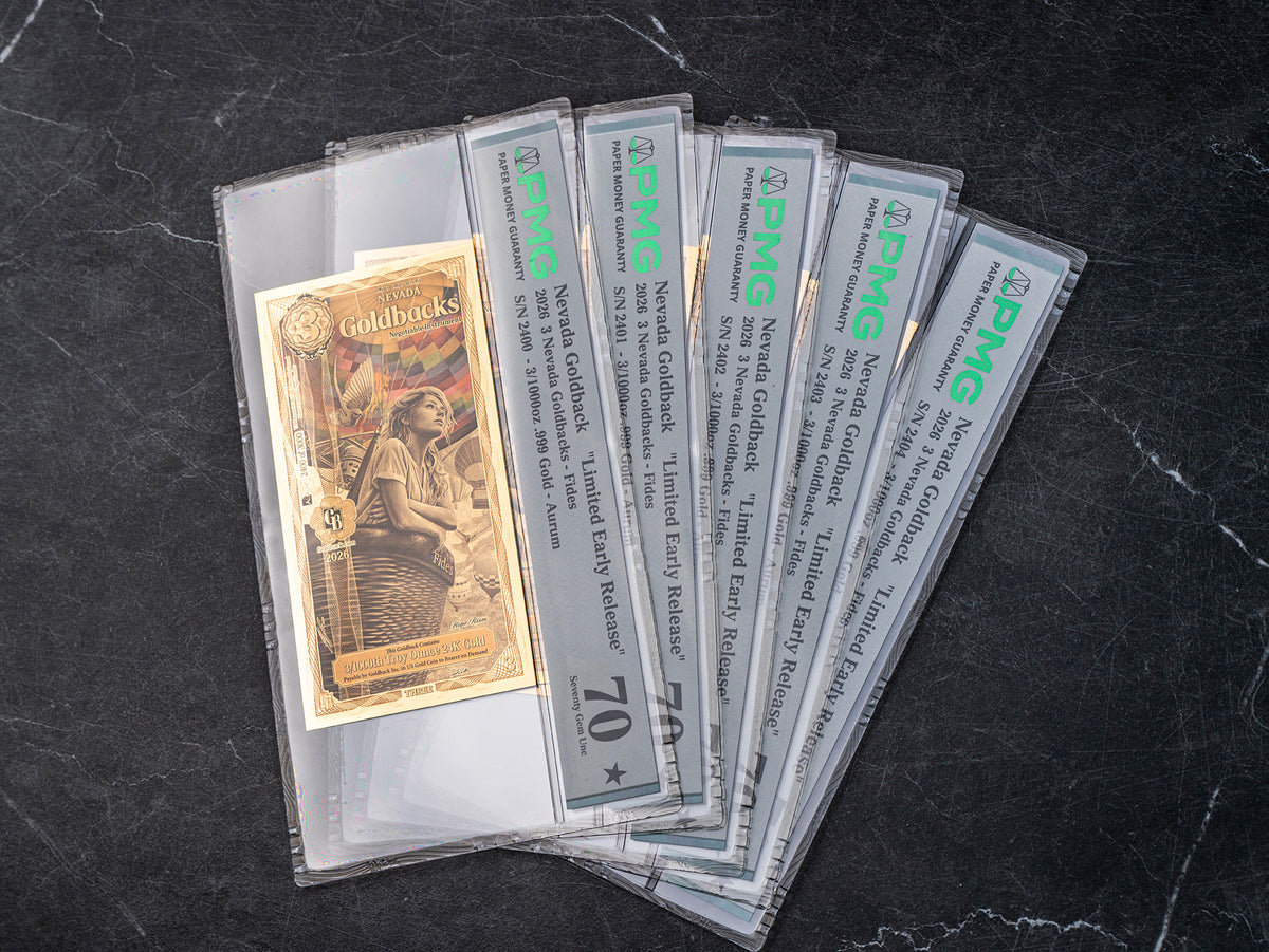 Limited Early Release Nevada 3 Goldback studio photo 1