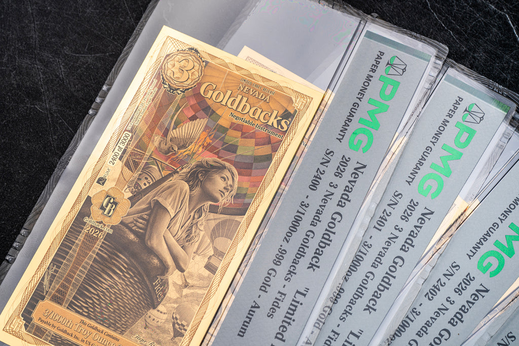 Limited Early Release Nevada 3 Goldback studio photo 2