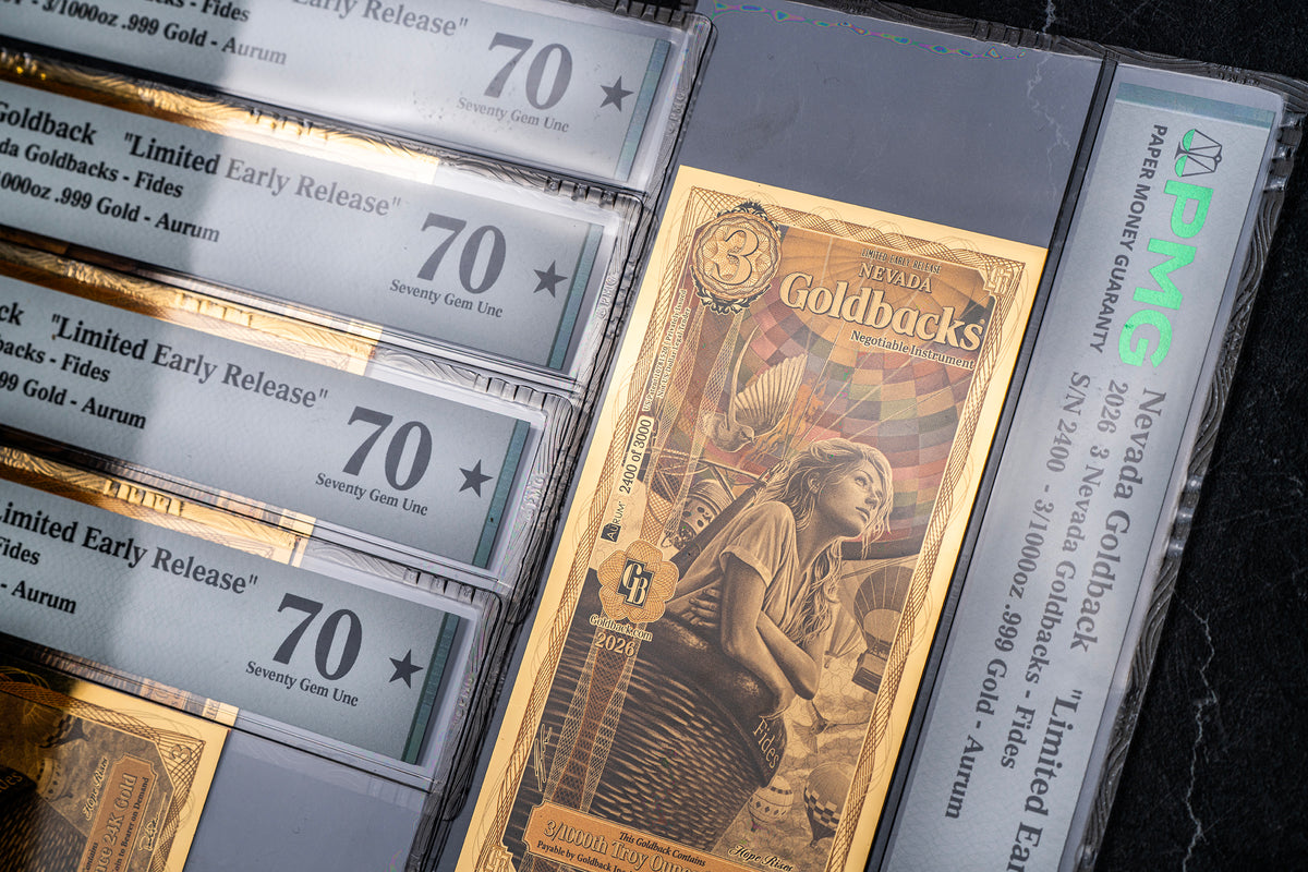 Limited Early Release Nevada 3 Goldback studio photo 13