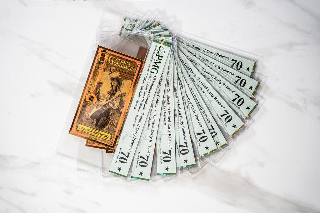 Oklahoma 3 Goldback LER graded studio