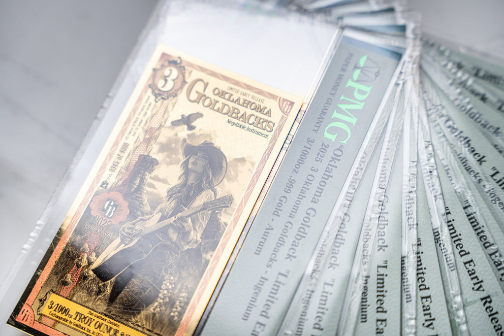 Oklahoma 3 Goldback LER graded studio