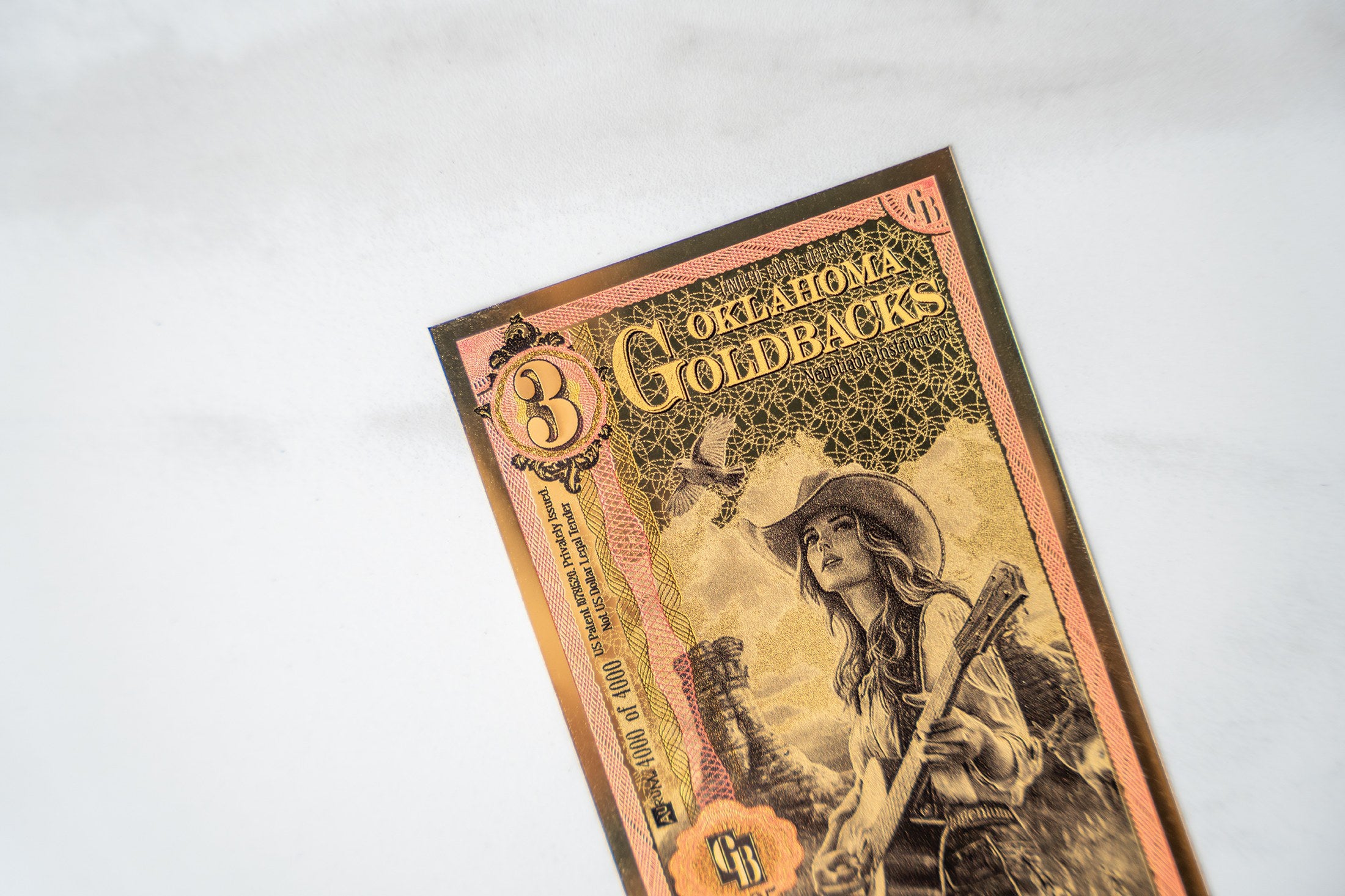 Oklahoma 3 Goldback LER studio detail