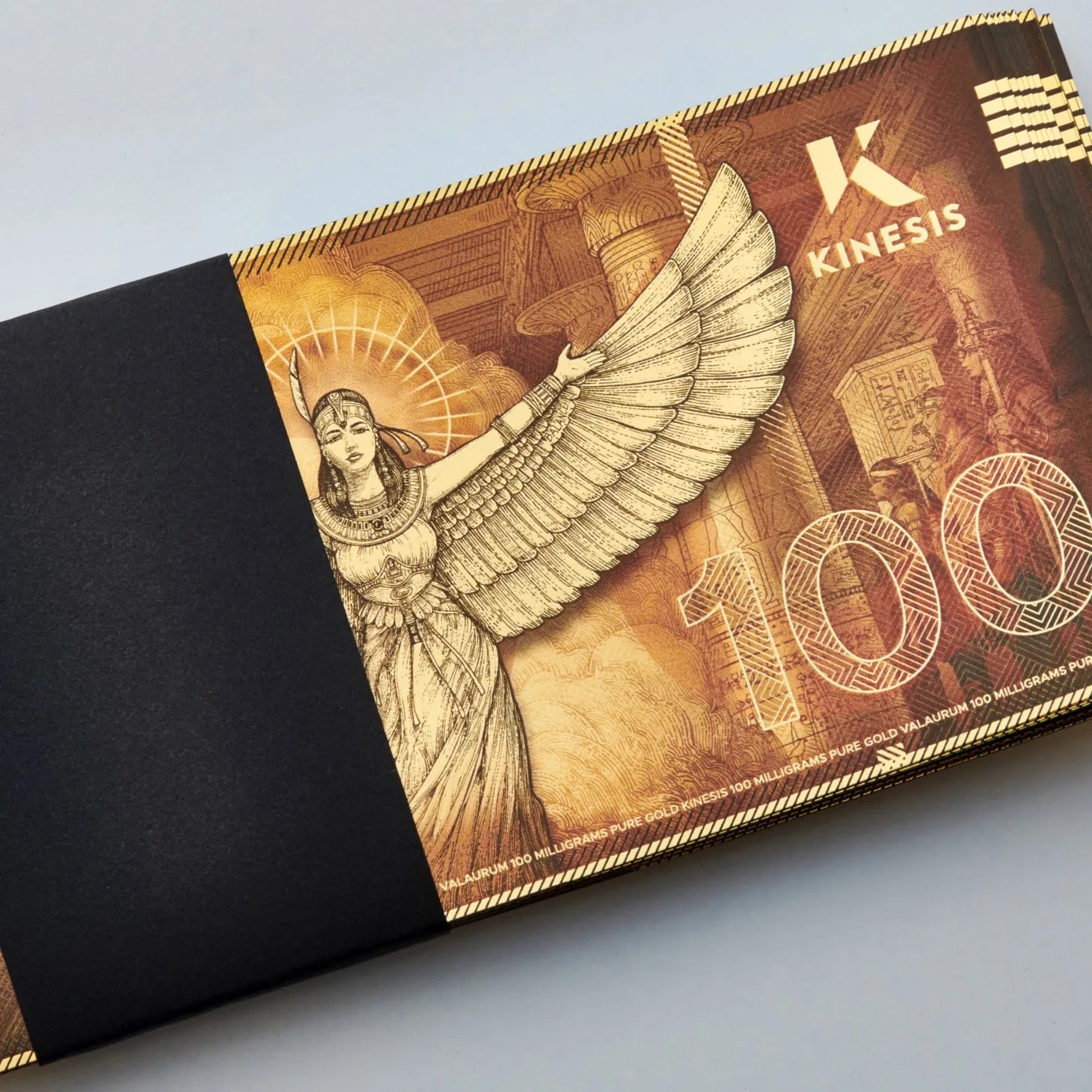 100mg Kinesis Ma’at 24k Gold Bill- Aurum maker of Goldback