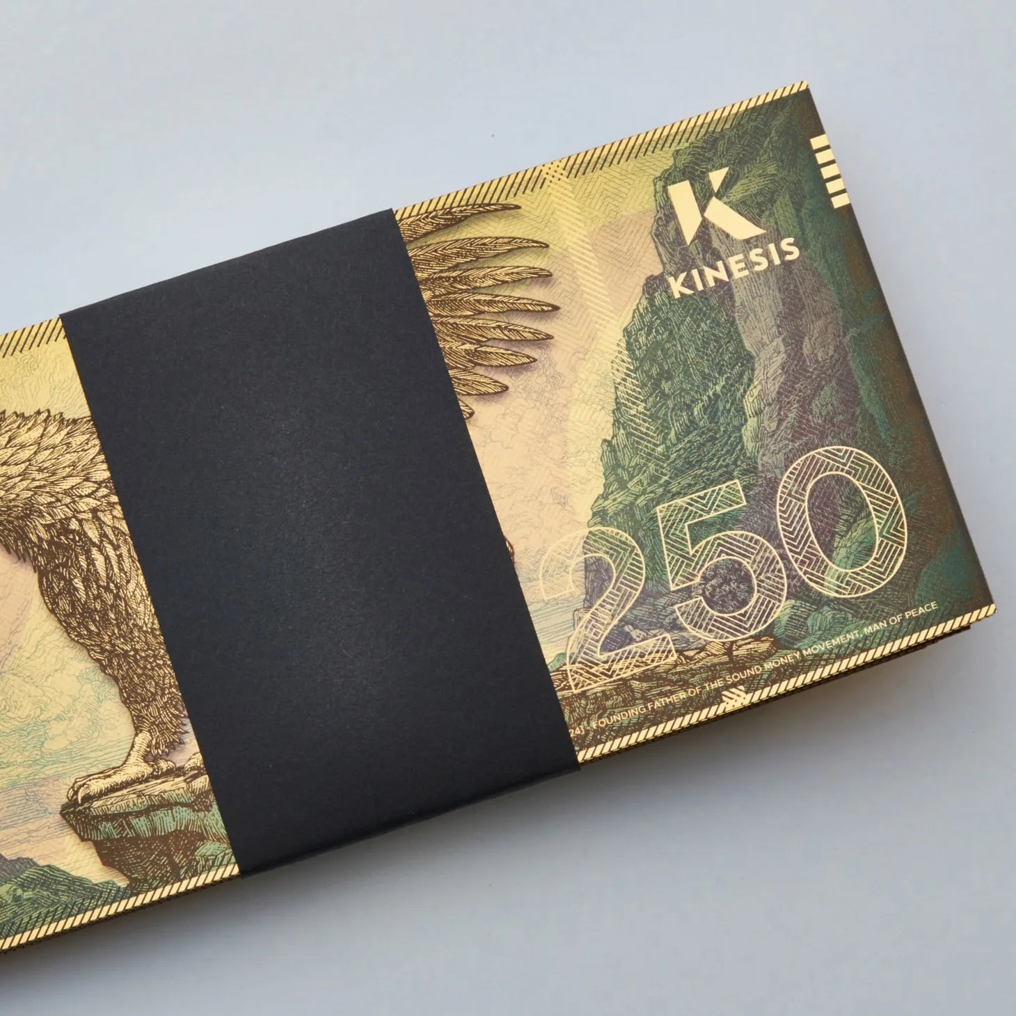 250mg Kinesis Griffin 24k Gold Bill- Aurum maker of Goldback