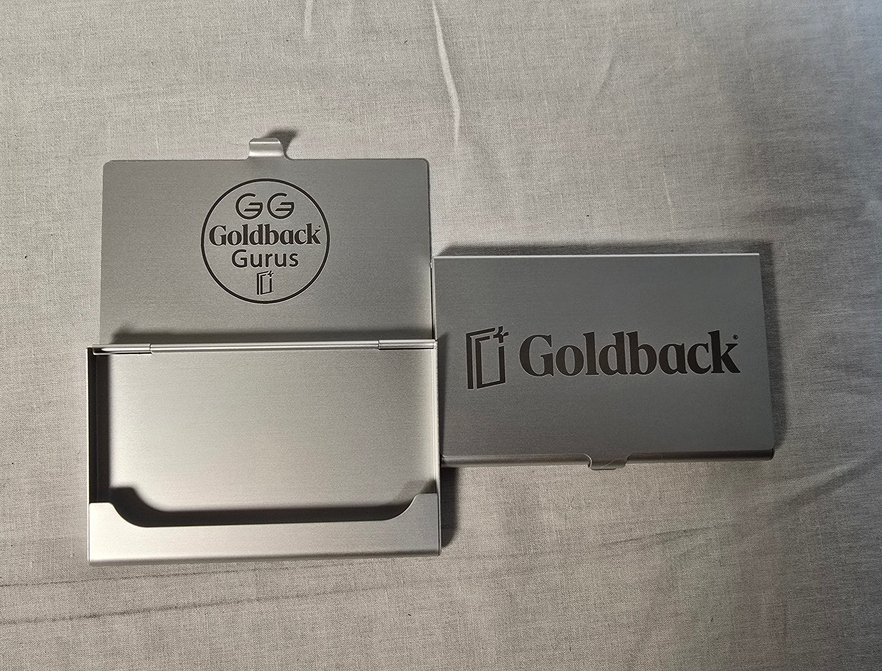 Goldback Gurus 1/4 Goldbacks Wallet Aluminum Metal Custom Engraved