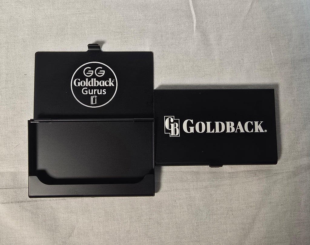 Goldback Gurus 1/4 Goldbacks Wallet Aluminum Metal Custom Engraved