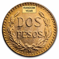 Mexico Gold 2 Pesos (Random) AU-BU