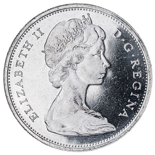 (AT SPOT!!!) 1958-1967 Canada Silver Dollar AU/BU (.800)