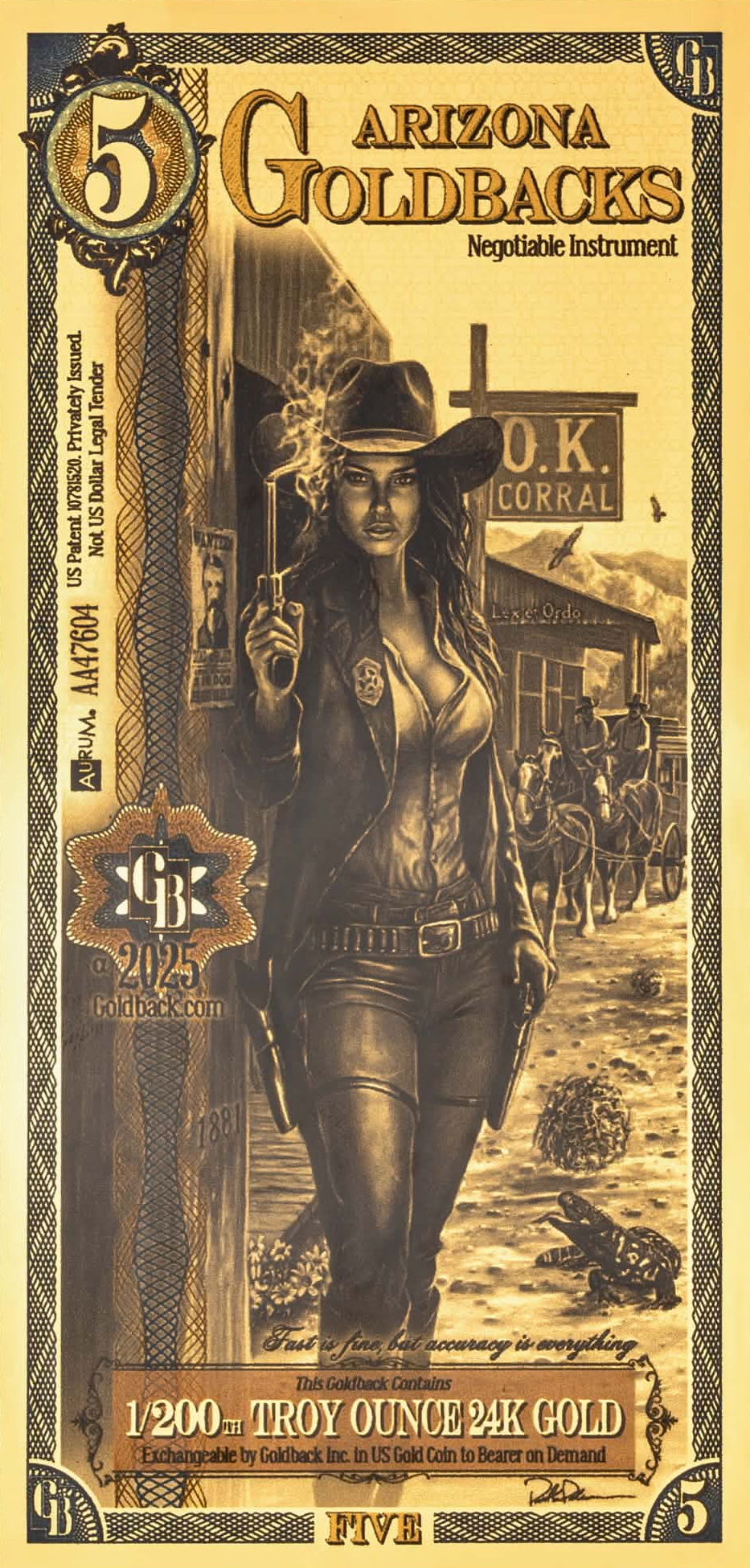 Arizona 5 Goldback