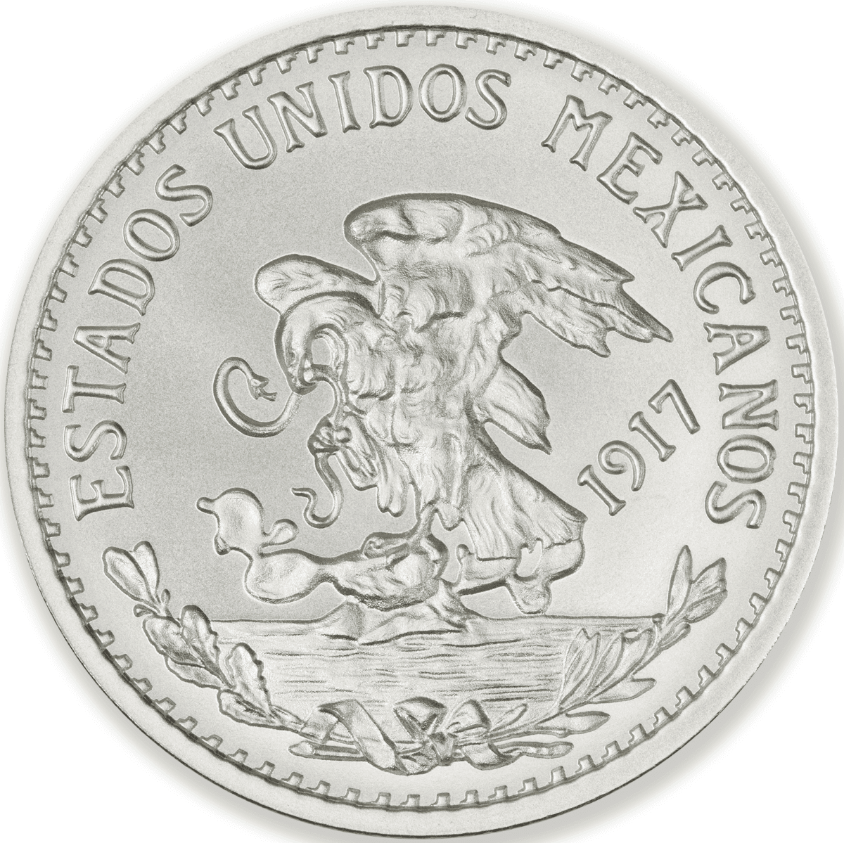 2025 Mexico 20 Pesos 1917 Mexican Tribute 1 oz Silver BU Round