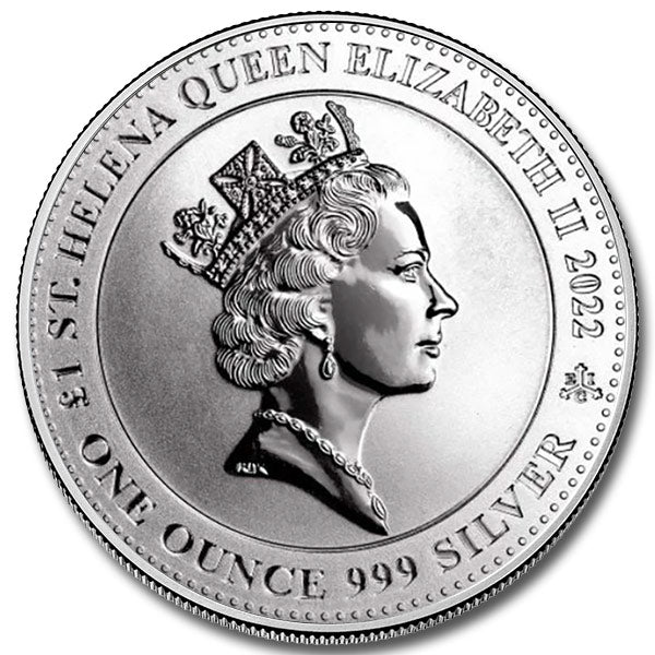 2022 St. Helena Pegasus 1oz Silver BU coin .999 Fine Silver