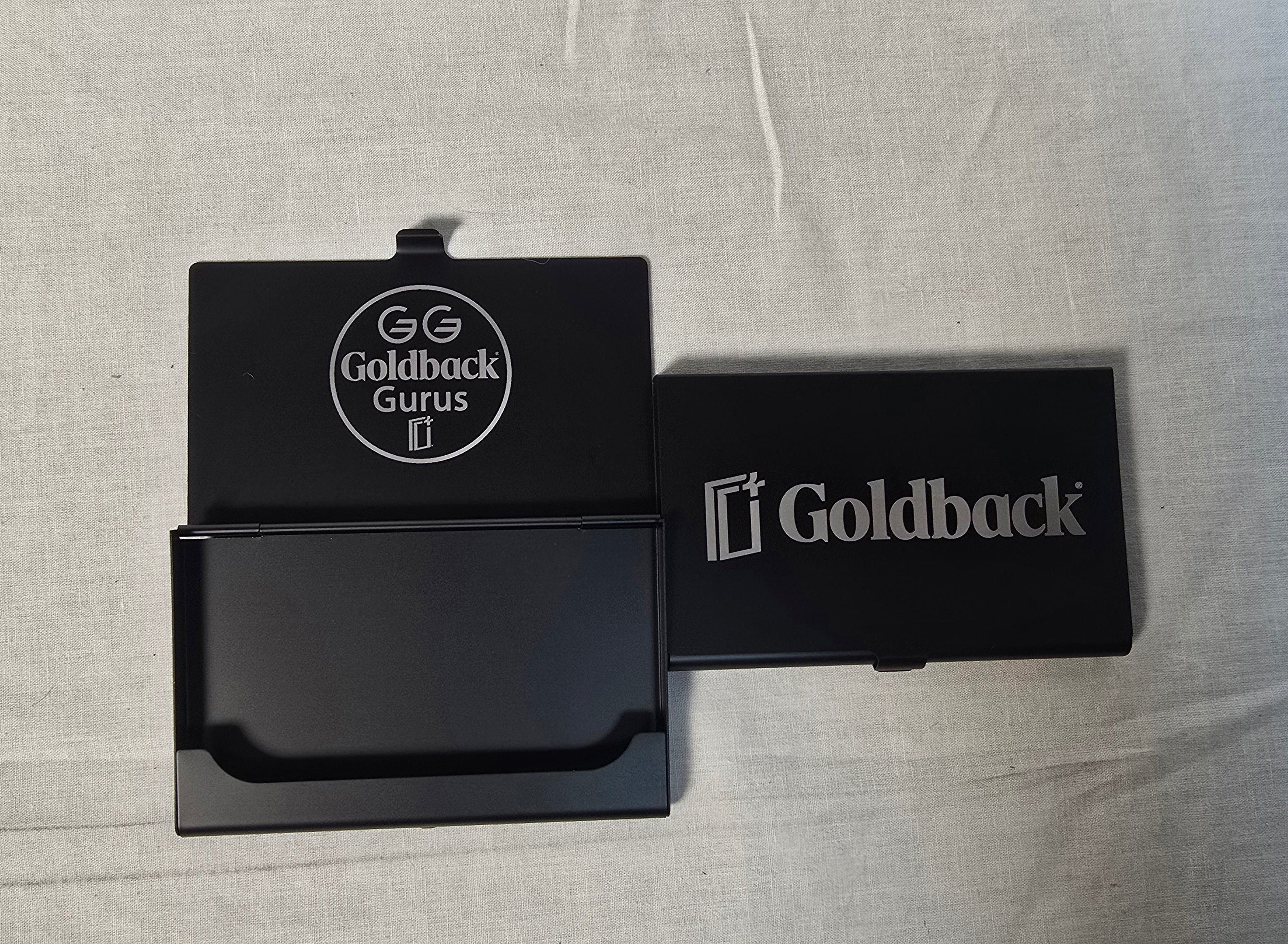 Goldback Gurus 1/4 Goldbacks Wallet Aluminum Metal Custom Engraved