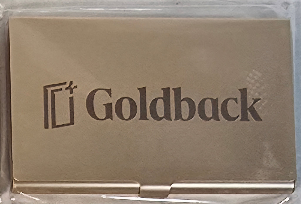 Goldback Gurus 1/4 Goldbacks Wallet Aluminum Metal Custom Engraved