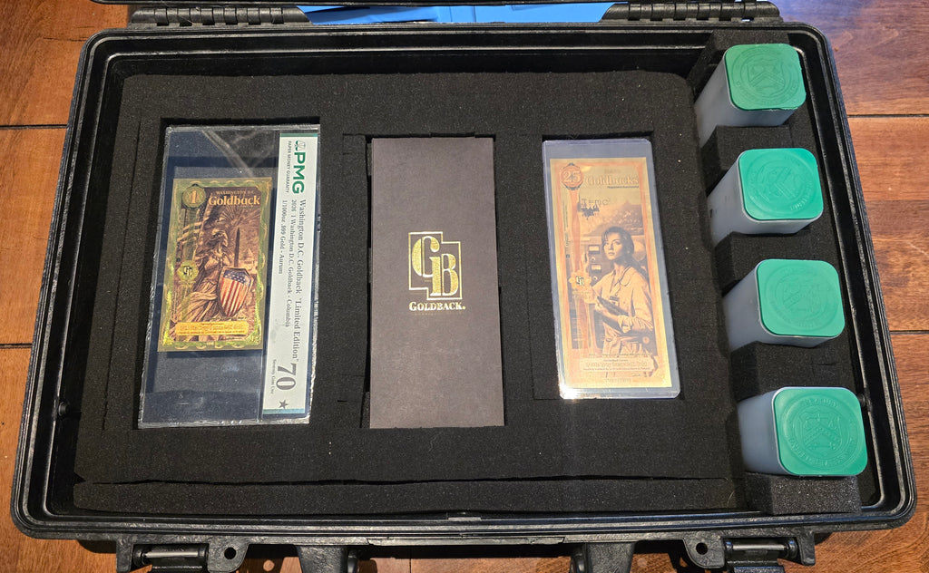 Goldback Guru Briefcase Pelican 1470 split level design holds $100k+