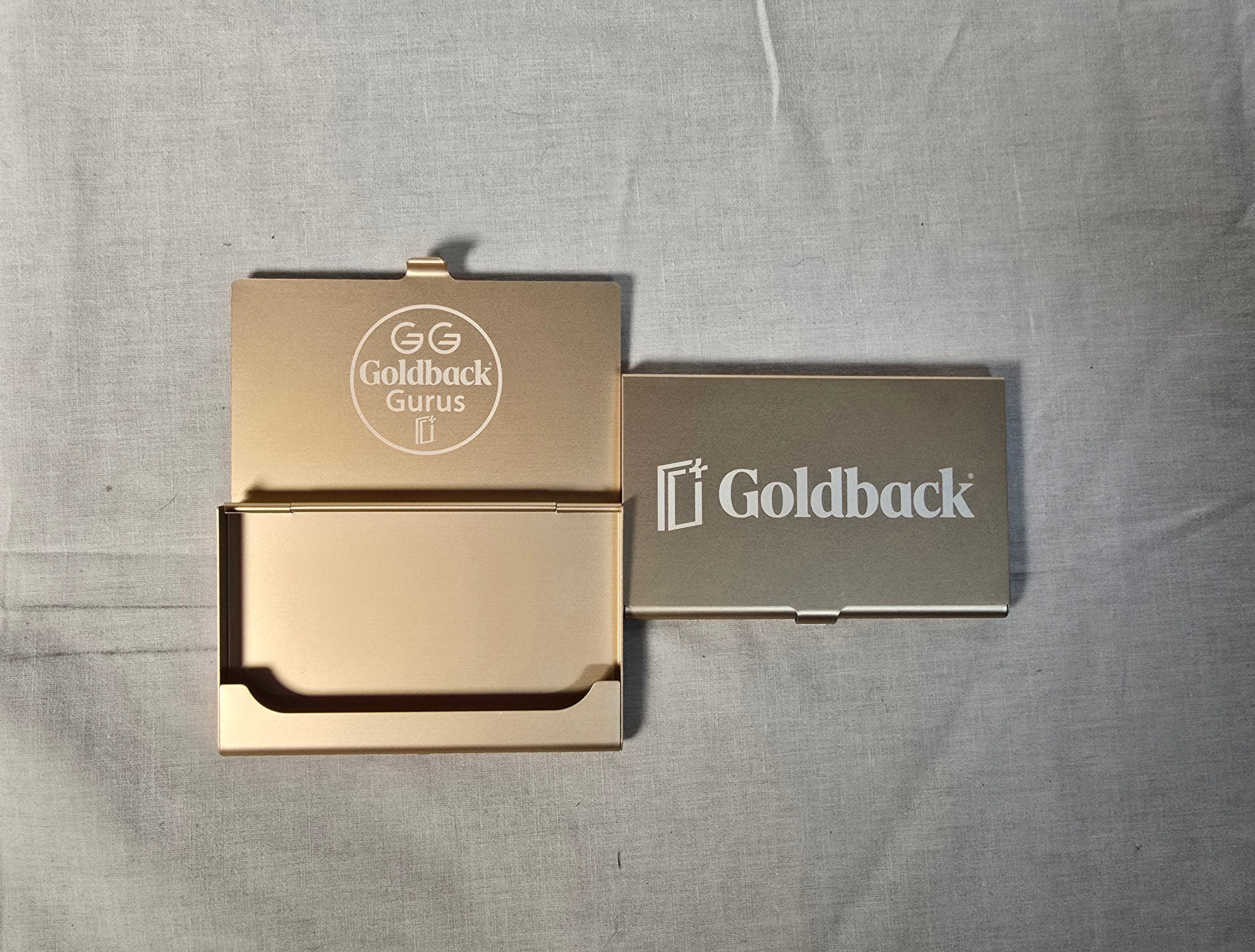 Goldback Gurus 1/4 Goldbacks Wallet Aluminum Metal Custom Engraved