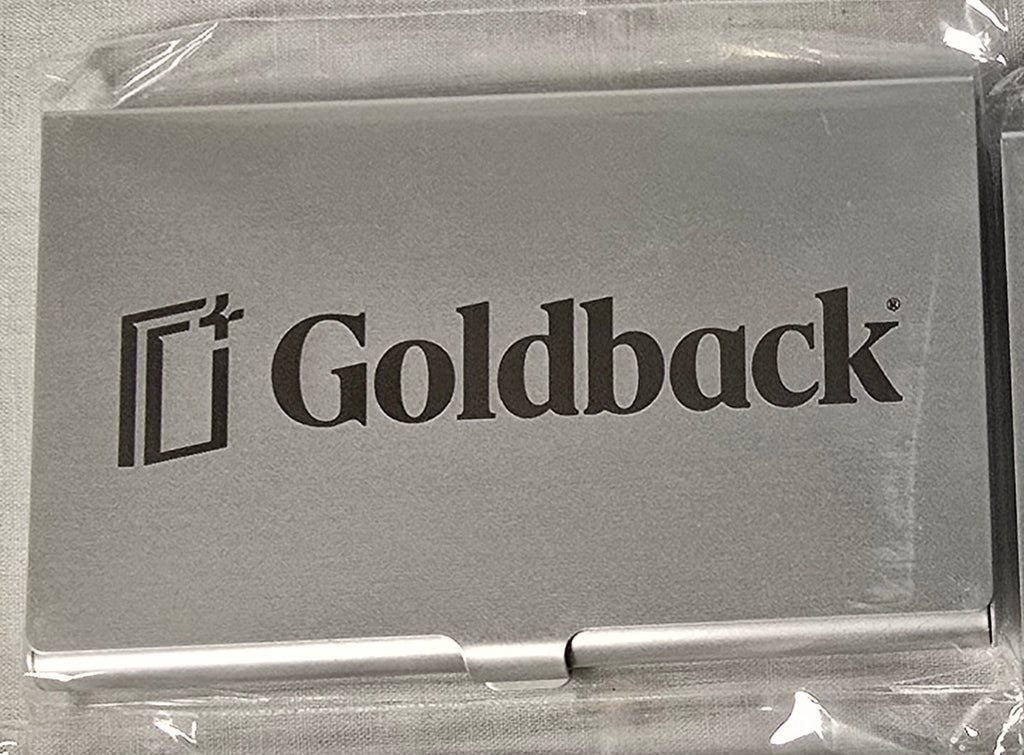 Goldback Gurus 1/4 Goldbacks Wallet Aluminum Metal Custom Engraved