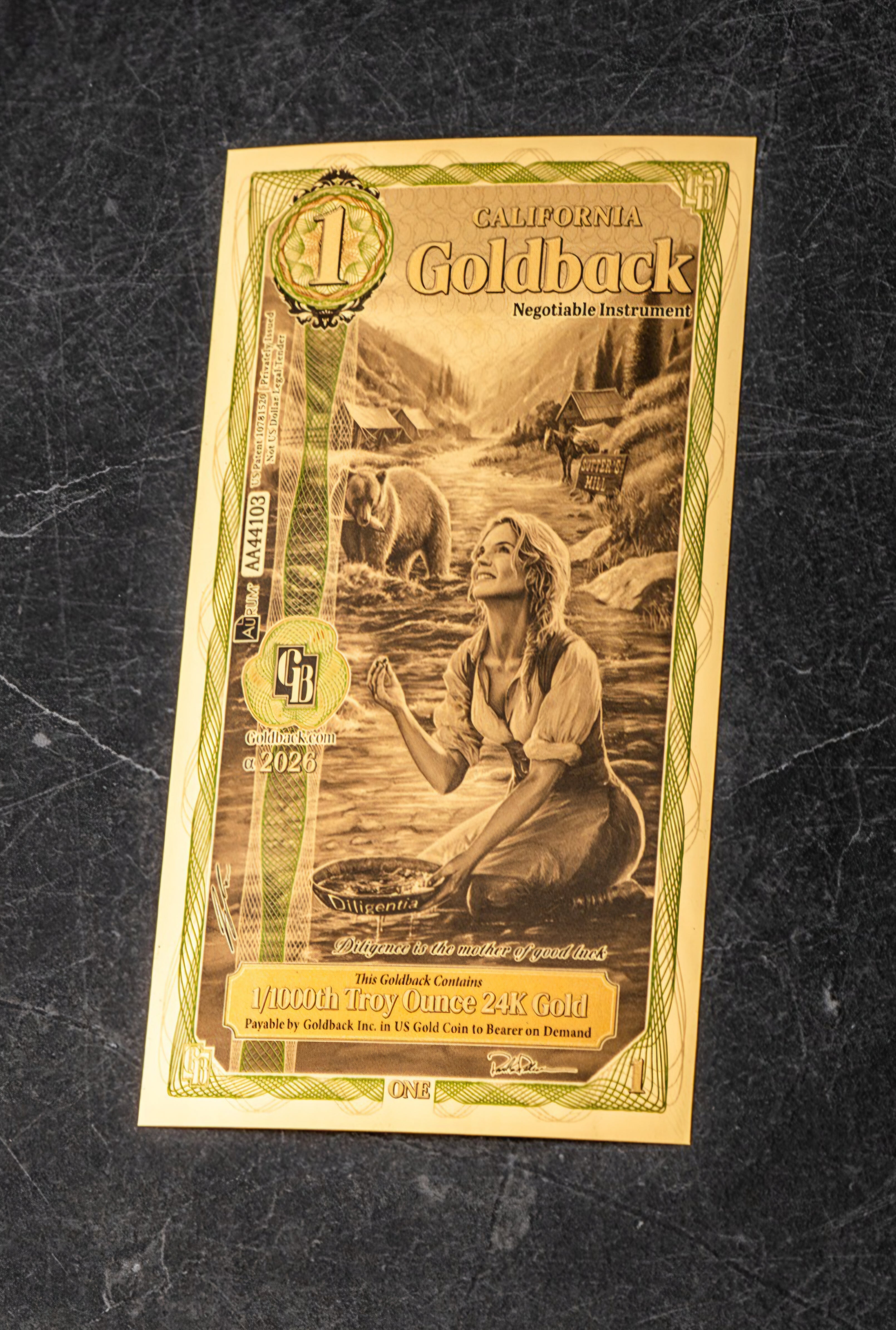 California 1 Goldback
