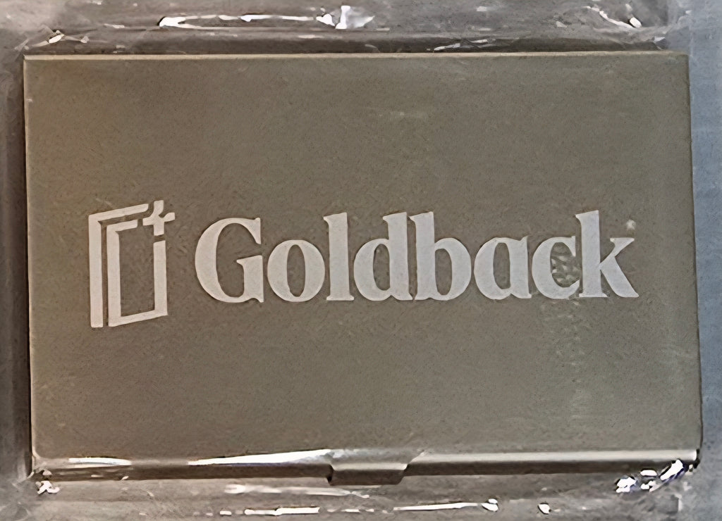 Goldback Gurus 1/4 Goldbacks Wallet Aluminum Metal Custom Engraved