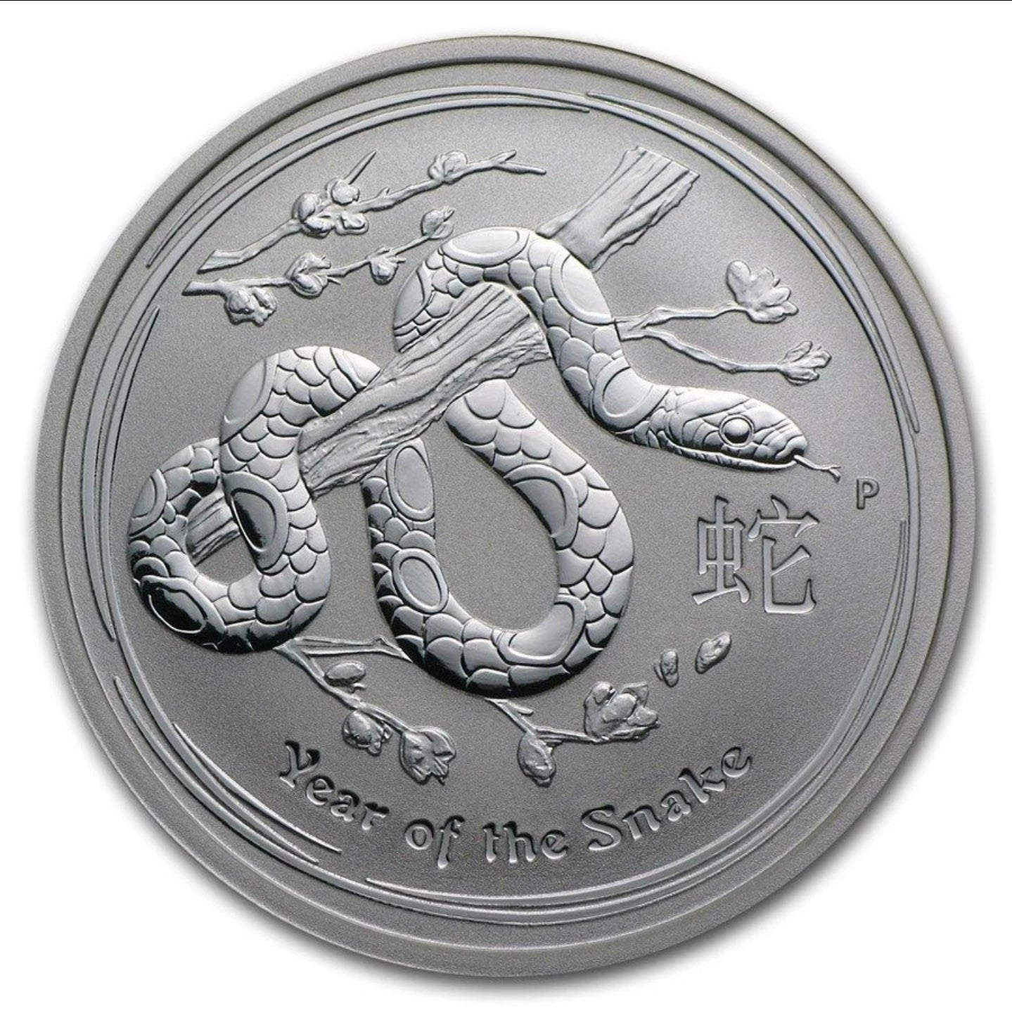 2013 1/2 oz Australian Silver Lunar Snake Coin