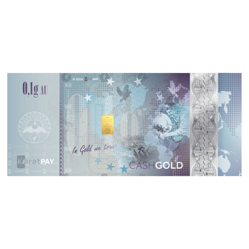 24K Gold Karatbars Nadir Complete Set 4 notes .1, .2, .4, .6 Gram 1.3g total 999.9 Karatpay Cashgold