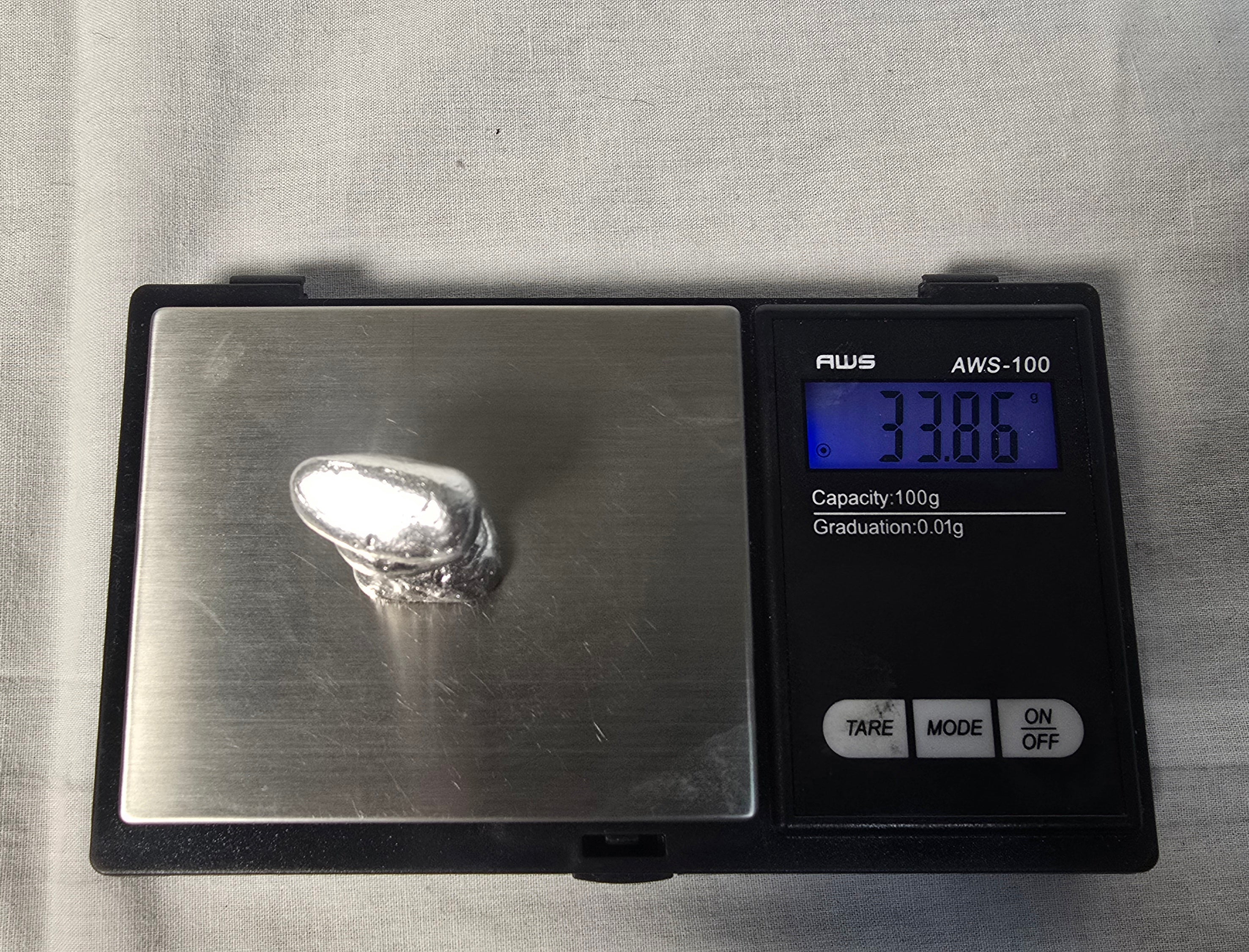 ~1oz 999 fine silver Rock Cairn Hand Poured Sand Cast