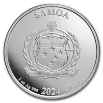2024 Samoa 1 oz Silver DC Comics The Joker BU