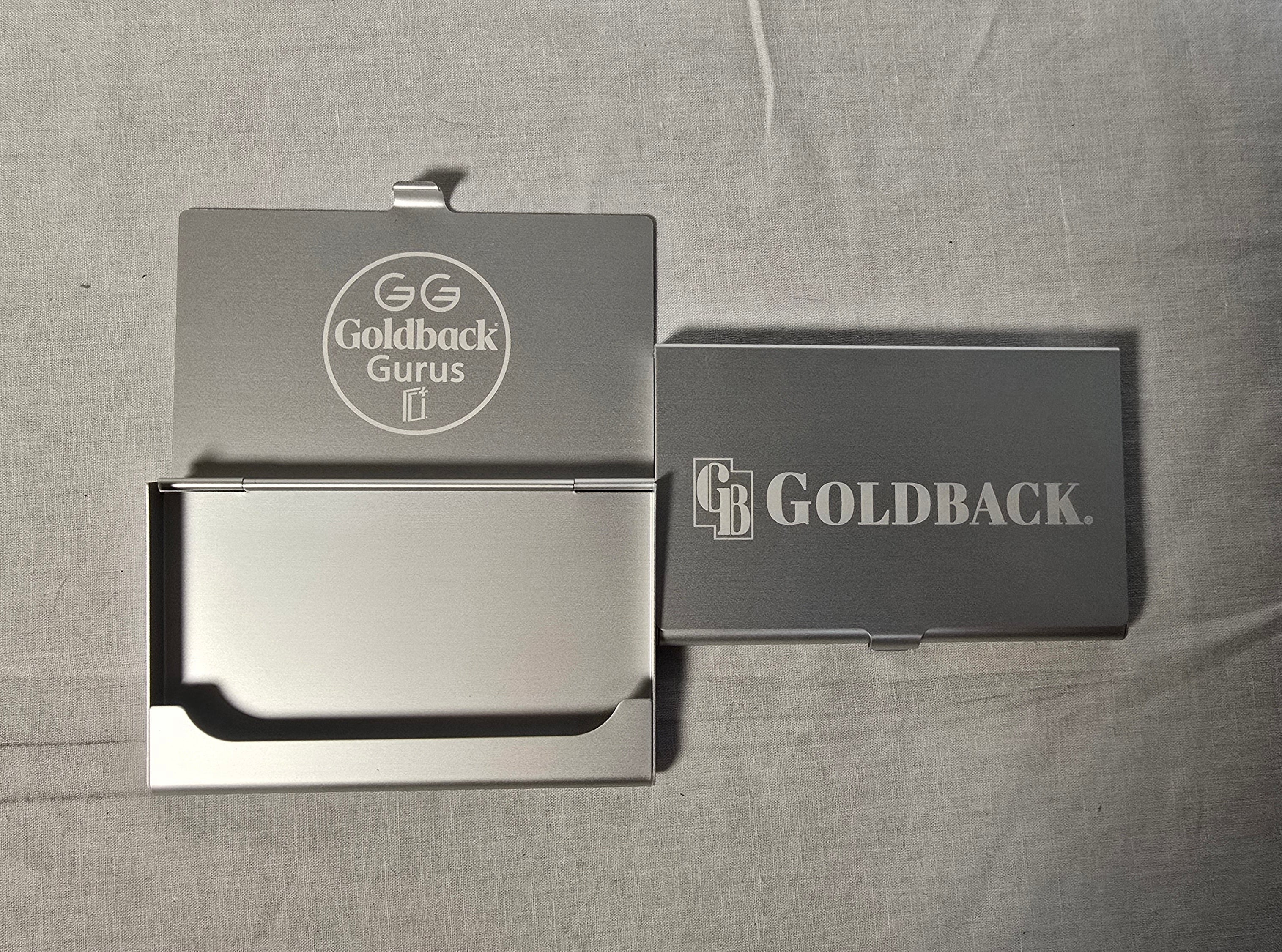Goldback Gurus 1/4 Goldbacks Wallet Aluminum Metal Custom Engraved