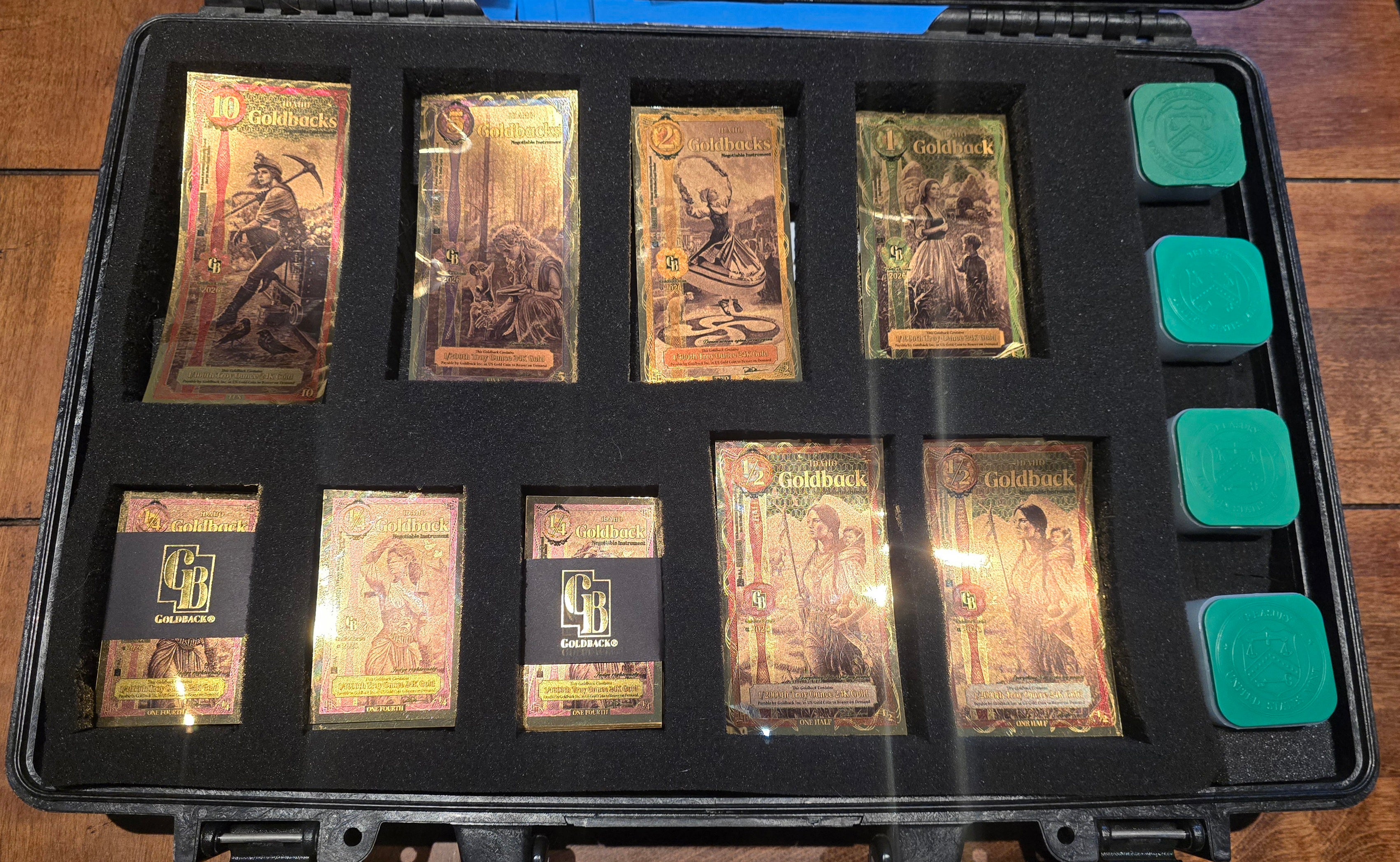 Goldback Guru Briefcase Pelican 1470 spilt level design holds $100k+