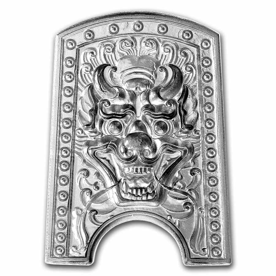 South Korea 2 oz Silver Doggaebi Chiwoo Shield Stackable Obverse