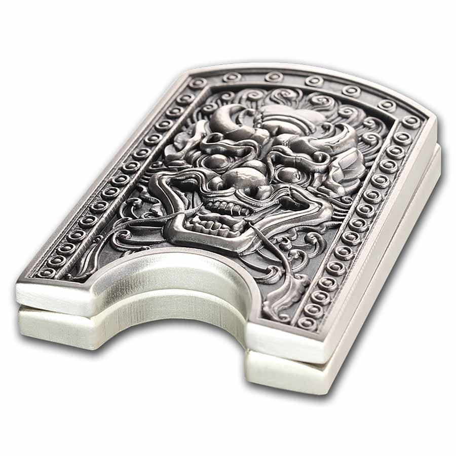 South Korea 2 oz Silver Doggaebi Chiwoo Shield Stackable Reverse