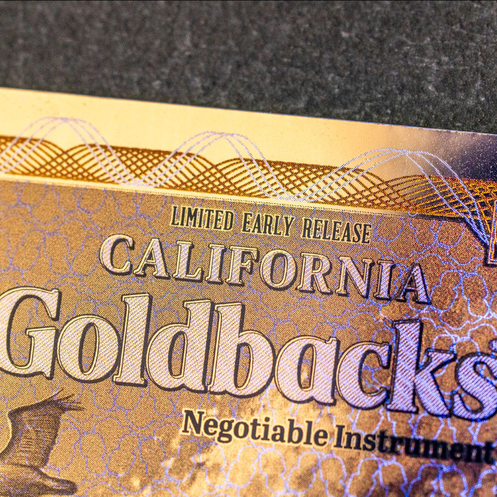 Limited Early Release (LER) California 3 Goldback, 3/1000 troy ounce 24k gold