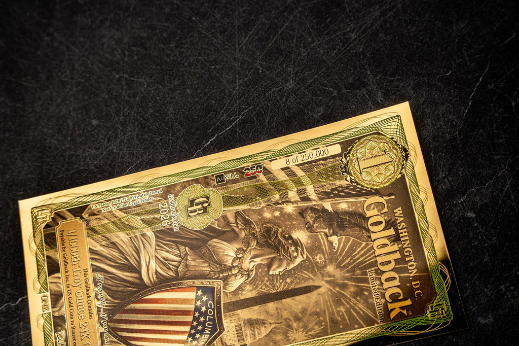 Washington D.C. Colorized Goldback studio detail