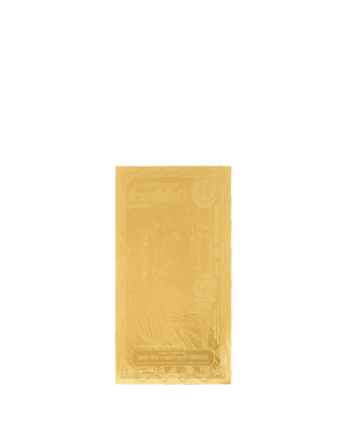 Washington D.C. 1 Goldback Standard Edition back
